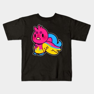 pride birb- Pansexual Variant Kids T-Shirt